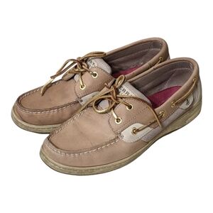 Sperry Women's Leather Shoes Natural Color Size 7 1/2 M
